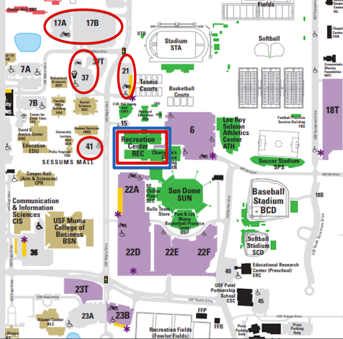 Gasparilla Directions and Parking JVC Tournaments